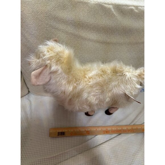 HANSA Realistic White Mama Sheep Stuffed Animal  Plush Toy Farm Nos Gift 15 - Picture 13 of 16